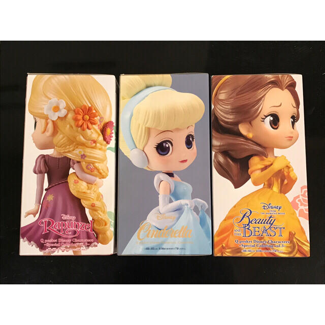 Disney(ディズニー)のQposket  ラプンツェル シンデレラ ベル ハンドメイドのおもちゃ(フィギュア)の商品写真