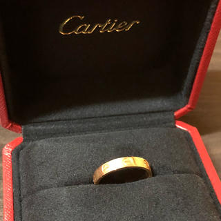 カルティエ(Cartier)のカルティエ ラブリング ピンクゴールド 美品 本物(リング(指輪))