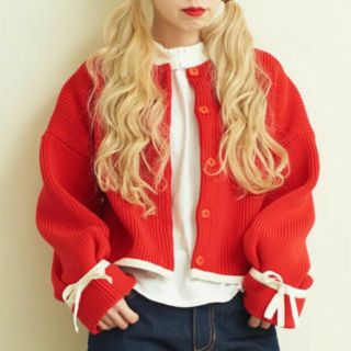 ドットアンドストライプスチャイルドウーマン(Dot&Stripes CHILDWOMAN)のパイピングカーディガン(カーディガン)