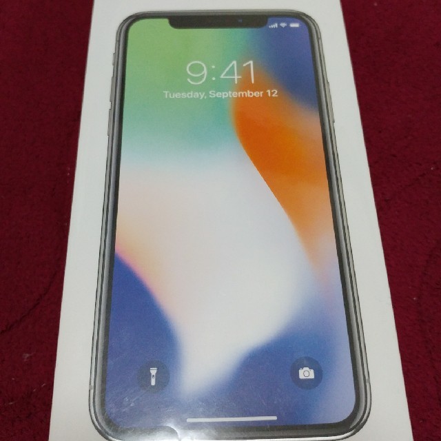 iPhoneX 64GB シルバー 新品未開封 SIMロック解除済 SIMフリー 100