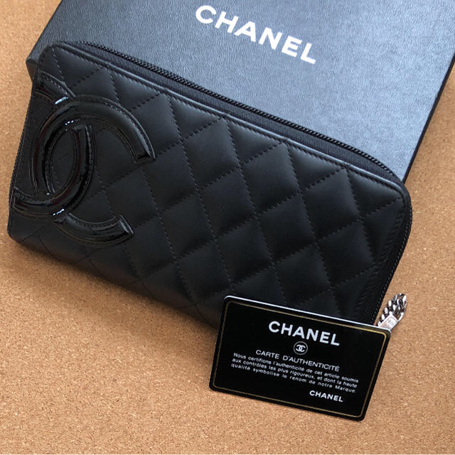 CHANEL長財布カンボンラインレディース