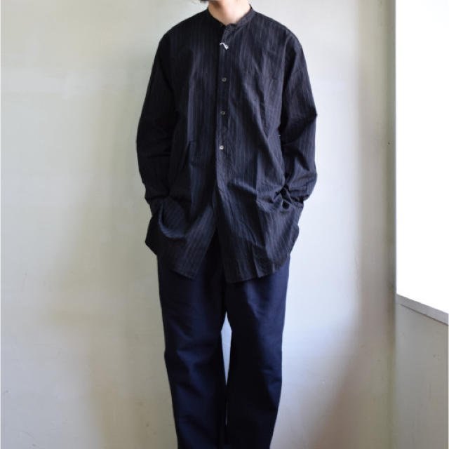 【19AW/希少品】comoli チョークストライプシャツ サイズ 1