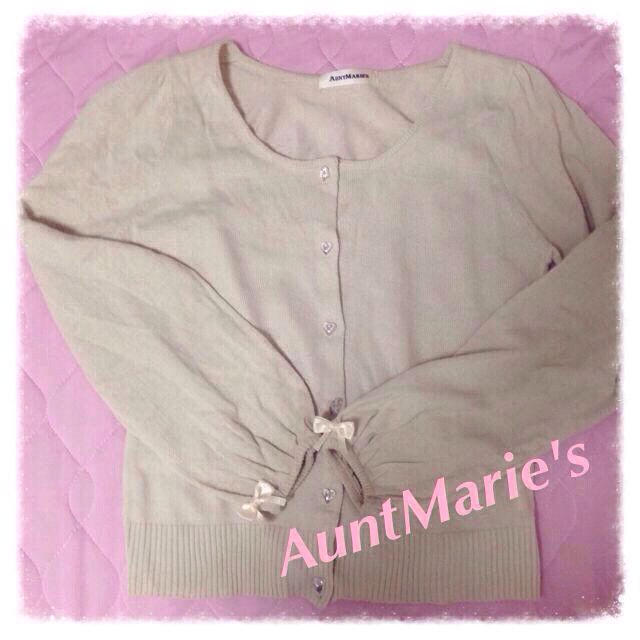 Aunt Marie's(アントマリーズ)の♡AuntMarie's 白カーデ♡ レディースのトップス(カーディガン)の商品写真