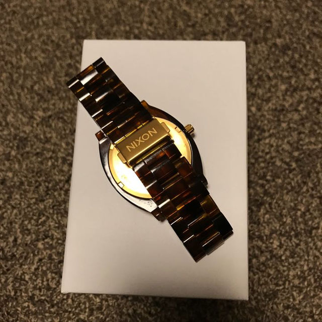 NIXON(ニクソン)のNIXON ニクソン タイムテラー ゴールド べっ甲 腕時計 メンズの時計(その他)の商品写真