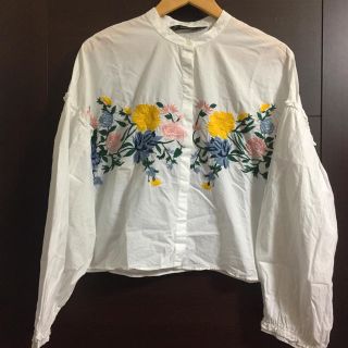 ザラ(ZARA)の刺繍シャツ(シャツ/ブラウス(長袖/七分))