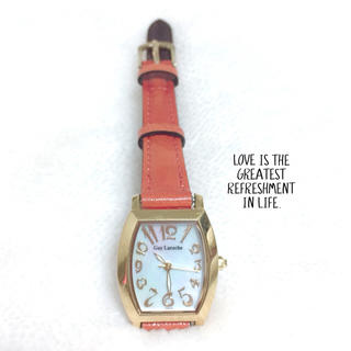 ギラロッシュ(Guy Laroche)の【Guy Laroche】シェル文字盤腕時計✩︎美品(腕時計)