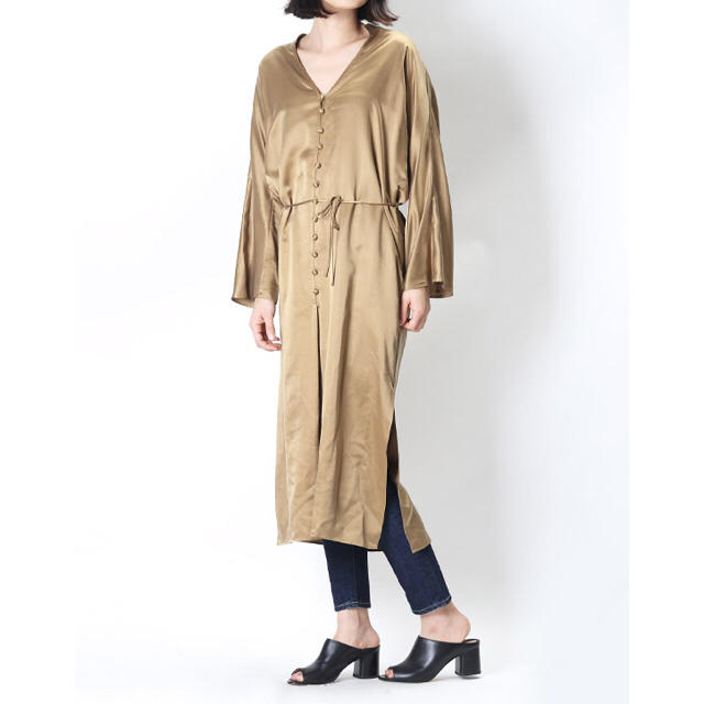 mame / Suede Touch Silk Dress