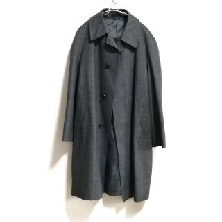 コムデギャルソン(COMME des GARCONS)のグレンチェック ステンカラーコート ロングコート(ステンカラーコート)