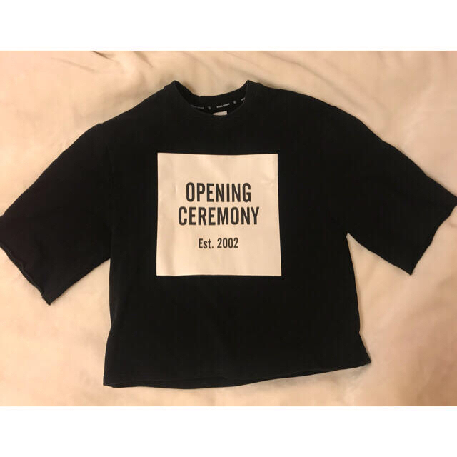 防弾少年団(BTS)(ボウダンショウネンダン)のOPENING CEREMONY スウェットTシャツ   BTSテテ愛用 レディースのトップス(シャツ/ブラウス(半袖/袖なし))の商品写真