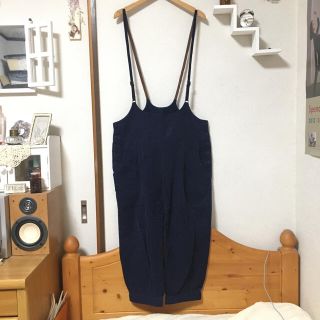 ドットアンドストライプスチャイルドウーマン(Dot&Stripes CHILDWOMAN)のコーデュロイ裾リブオールインワンサロペット*child woman(サロペット/オーバーオール)