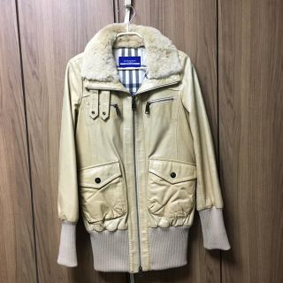 バーバリーブルーレーベル(BURBERRY BLUE LABEL)のバーバリーブルーレーベルの革ジャン(毛皮/ファーコート)