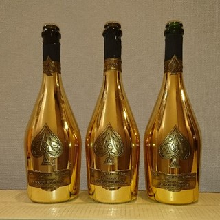 ドンペリニヨン(Dom Pérignon)のアルマンドブリニャック空瓶３本セット！(シャンパン/スパークリングワイン)