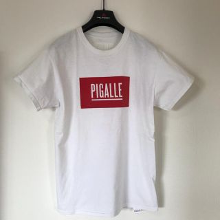 ピガール(PIGALLE)のPIGALLE白Tシャツ ロゴTシャツ(Tシャツ/カットソー(半袖/袖なし))