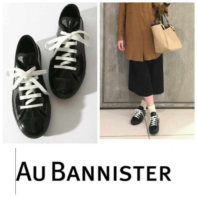 AU BANNISTER(オゥバニスター)の【未使用】Au BANNISTERｽﾆｰｶｰﾚｲﾝｼｭｰｽﾞ24センチブラック レディースの靴/シューズ(レインブーツ/長靴)の商品写真