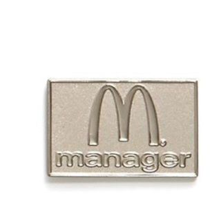 マクドナルド(マクドナルド)のマクドナルド 新品ピンバッジ シルバーマネージャー、コレクターアイテム(ノベルティグッズ)