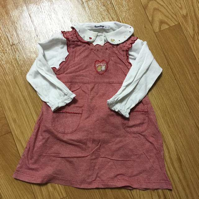 familiar(ファミリア)のワンピース 80 キッズ/ベビー/マタニティのキッズ服女の子用(90cm~)(その他)の商品写真