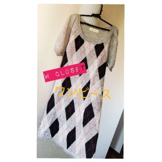 ダブルクローゼット(w closet)の春着れる🌸半袖ワンピース♡(ひざ丈ワンピース)