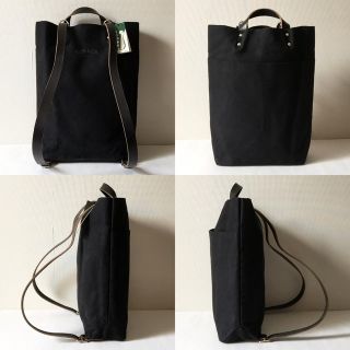 TEMBEA ニュー スクールバッグ 黒 テンベア リュック トートバッグの