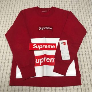 Supreme - 15aw supreme box logo crew neck RED Sの通販 by T.T's