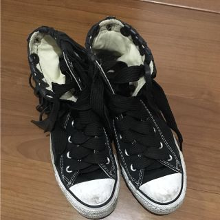 コンバース(CONVERSE)のkomii様 KETTLE BLACK✖️コンバース ハイカット フリンジ(スニーカー)