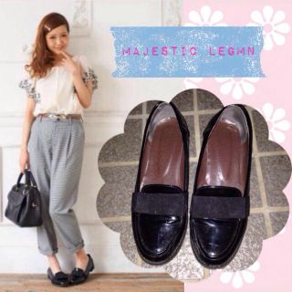 マジェスティックレゴン(MAJESTIC LEGON)の田中里奈着 マジェ♡リボン付ローファー(ローファー/革靴)