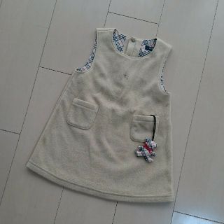 バーバリー(BURBERRY)のリボン様専用★BURBERRY ベビー キッズ ベージュワンピース 90★(ワンピース)