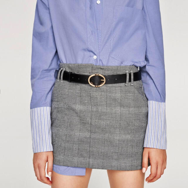 ZARA(ザラ)の完売商品🌟新品タグ付き チェック スカート レディースのスカート(ミニスカート)の商品写真