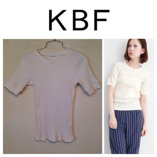 ケービーエフ(KBF)のKBF☆リブクルーTEE(カットソー(半袖/袖なし))