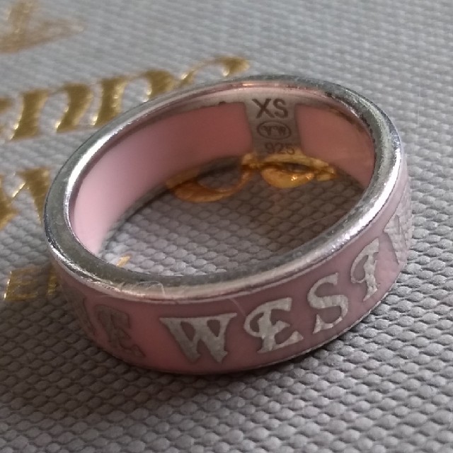 Vivienne Westwood(ヴィヴィアンウエストウッド)のコンジットストリートリング　ピンク　10.5号 レディースのアクセサリー(リング(指輪))の商品写真