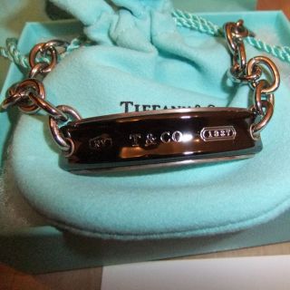 ティファニー(Tiffany & Co.)のティファニー メンズブレスレッ1837 ミッドナイトブラックNY本店購入(ブレスレット)