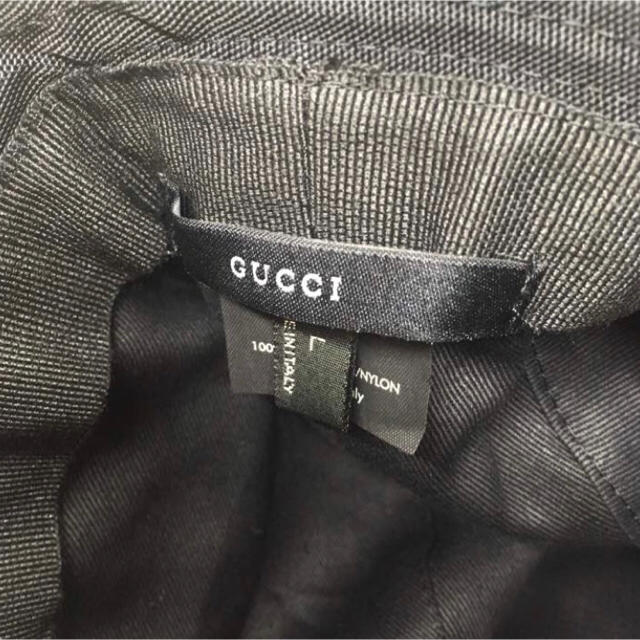 Gucci(グッチ)のGUCCI ブラック Lサイズ 帽子 ハット レディースの帽子(ハット)の商品写真