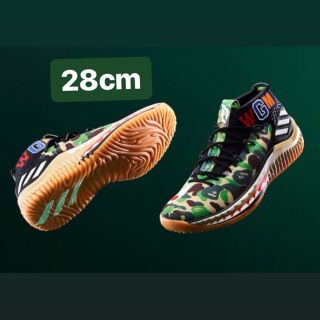 アベイシングエイプ(A BATHING APE)の18ss APE ADIDAS DAME 4 CAMO PACK AP9974(スニーカー)