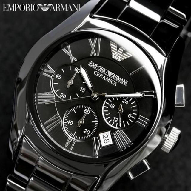 Emporio Armani(エンポリオアルマーニ)のエンポリオ アルマーニ セラミック時計 AR1400 メンズの時計(腕時計(デジタル))の商品写真