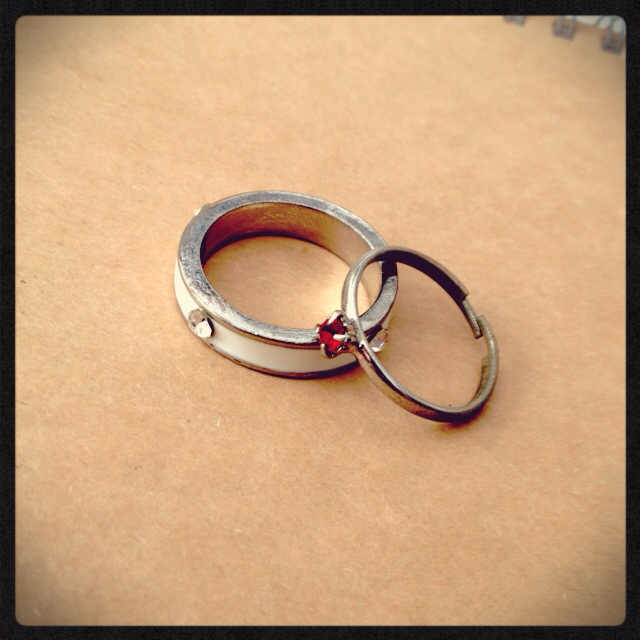 【指輪ふたつセット】 レディースのアクセサリー(リング(指輪))の商品写真