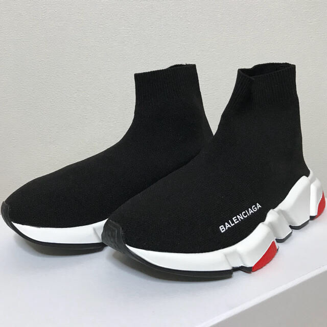 Balenciaga(バレンシアガ)の☆早い者勝ち☆ BALENCIAGA speed trainer ブラック ロゴ レディースの靴/シューズ(スニーカー)の商品写真