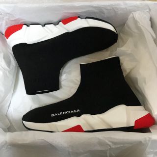 バレンシアガ(Balenciaga)の☆早い者勝ち☆ BALENCIAGA speed trainer ブラック ロゴ(スニーカー)