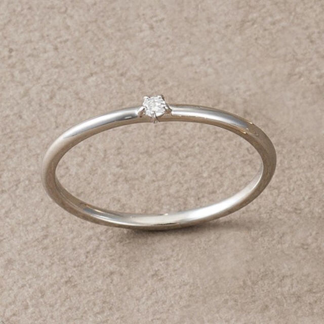 ete(エテ)のete ダイヤモンド プラチナカラー リング レディースのアクセサリー(リング(指輪))の商品写真