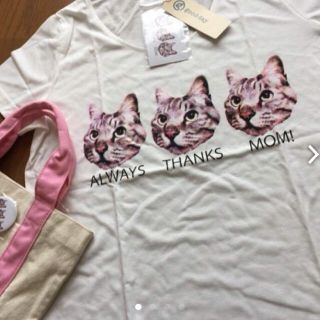 新品 母の日ギフトセットTシャツとバッグのセット 猫好きママへ(Tシャツ(半袖/袖なし))