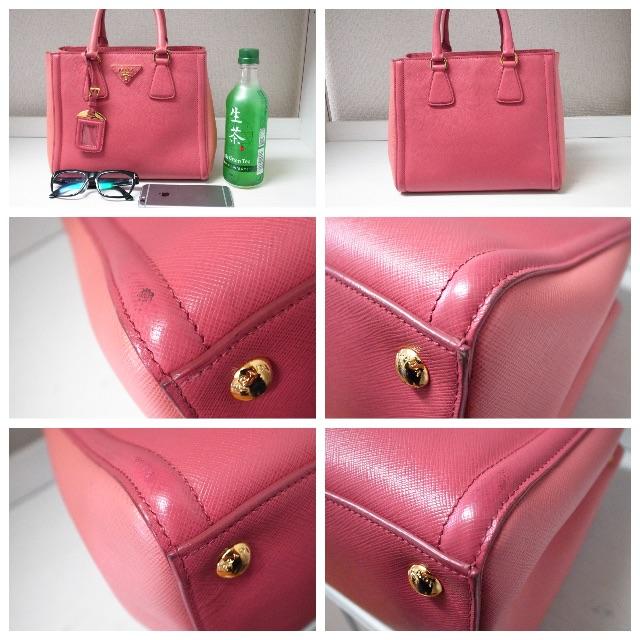 【値下げ中】PRADA  サフィアーノ2way バッグ　♡希少なピンク♡