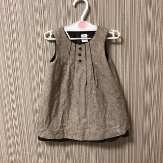 ザラキッズ(ZARA KIDS)のzara baby  バックボタンワンピース(ワンピース)