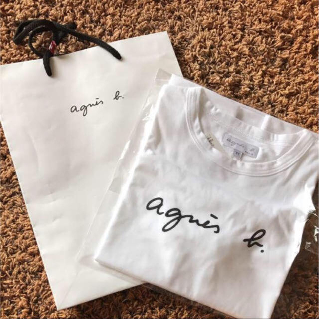 agnes b.(アニエスベー)のブラック アニエスベー Tシャツ ロゴTシャツ カットソー S M L 新品  レディースのトップス(Tシャツ(半袖/袖なし))の商品写真