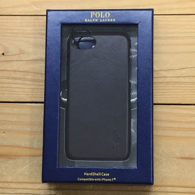 POLO RALPH LAUREN(ポロラルフローレン)の新品【iPhone7】★ラルフ★本革携帯ケース/茶レザー/アイフォン7保護ケース スマホ/家電/カメラのスマホアクセサリー(iPhoneケース)の商品写真