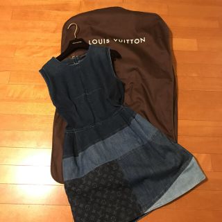 ルイヴィトン(LOUIS VUITTON)の超レア！ルイ ヴィトン デニムワンピース(ひざ丈ワンピース)