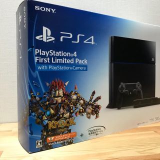 プレイステーション4(PlayStation4)の【美品】PS4 本体 カメラ付 プレステ4 中古品 完動品(家庭用ゲーム機本体)