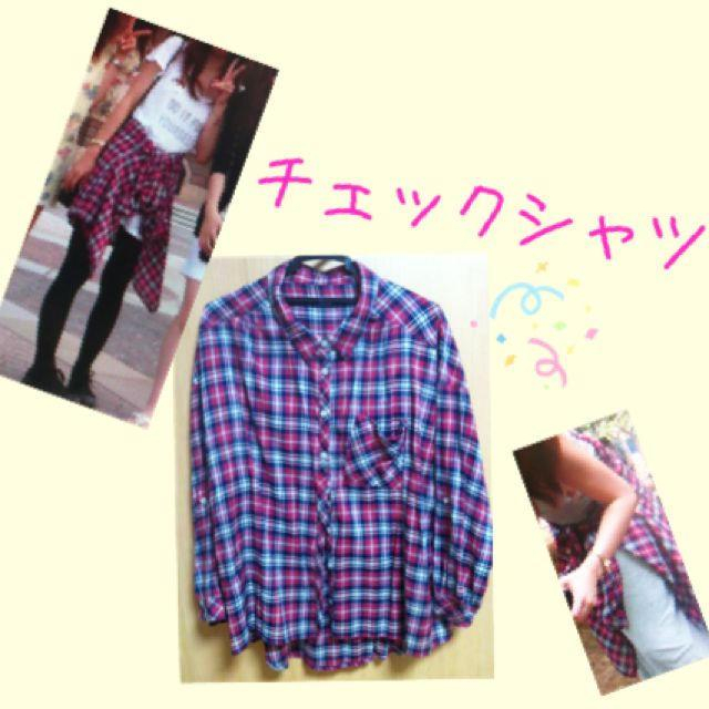 Discoat(ディスコート)のDISCOAT♡チェックシャツ レディースのトップス(シャツ/ブラウス(長袖/七分))の商品写真