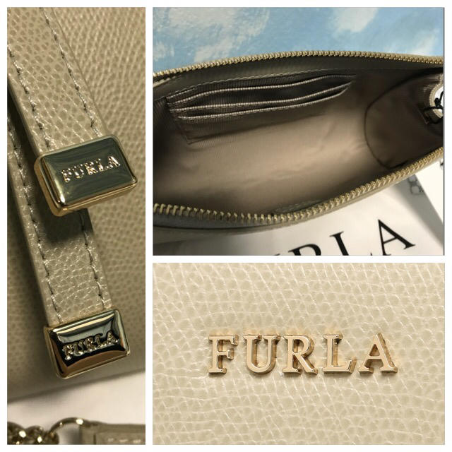 Furla(フルラ)の艶感あり上質レザー✨新品フルラ ショルダーバッグ ベージュ luna ルナ レディースのバッグ(ショルダーバッグ)の商品写真