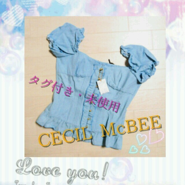 CECIL McBEE(セシルマクビー)のCECIL McBEE♡トップス レディースのトップス(カットソー(半袖/袖なし))の商品写真