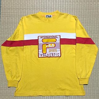 フィラ(FILA)のFILA 希少 90s‼️ビックロゴ‼️(Tシャツ/カットソー(七分/長袖))