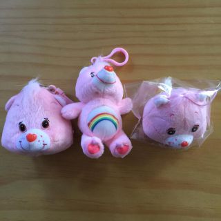 ケアベア(CareBears)の新品✨ケアベア♡コインケース➕マスコット2種✨(キャラクターグッズ)