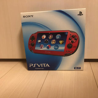 プレイステーションヴィータ(PlayStation Vita)のPSVITA 1000レッド メモリーカード32G(携帯用ゲーム機本体)
